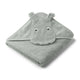 Liewood Ręcznik dla niemowlaka Albert Hippo dove blue