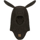 Mikk-Line Kominiarka wełniana z uszami królika Wool Fullface Bunny Ears Dark Brown Melange