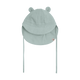 Huttelihut Czapka niemowlęca letnia z bawełny muślinowej Bear Ears Gray Mist