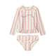 Liewood Strój kąpielowy dla dziewczynki Dwuczęściowy Dagny Y/D stripe Sorbet rose / Creme de la creme