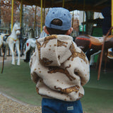 Konges Sløjd Bluza polarowa z kapturem Teddy Hoodie Jody Tiger