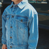 Konges Slojd Kurtka dżinsowa dziecięca Magot Denim Blue