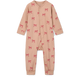 Liewood Piżama dla dziecka jednoczęściowa Birk Grow Printed Bows / Pale tuscany
