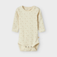 Lil' Atelier Body niemowlęce dla dziewczynki slim Turtledove Flower NBFGAGO